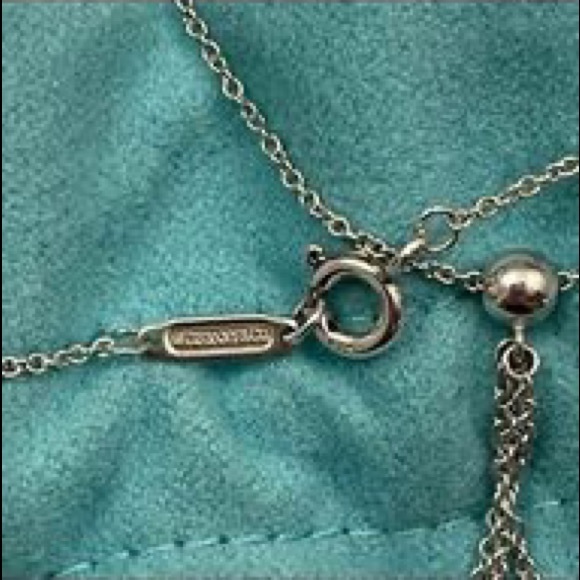 *Host Pick* Tiffany & Co. T & CO Letters Lariat Necklace 925 Sterling Silver - Picture 3 of 7